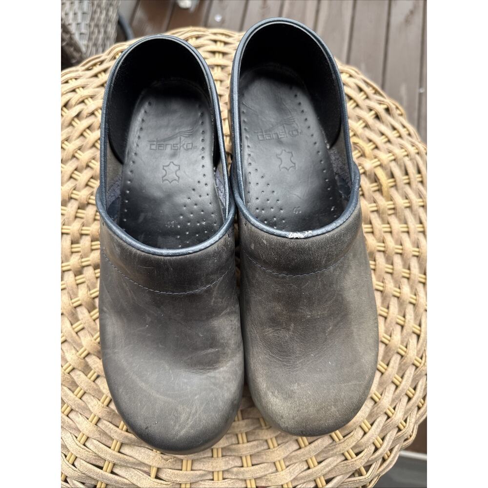 Dansko Black Leather Mules - Picture 6 of 14
